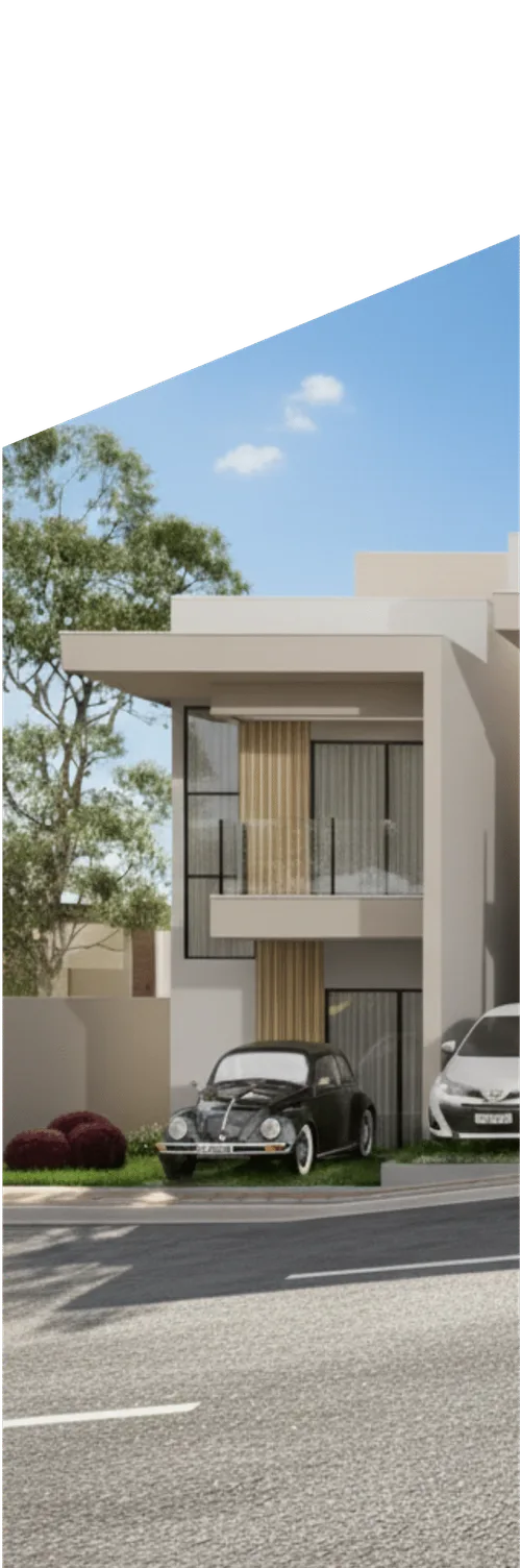 Fachada de casa da Fosse Construtora